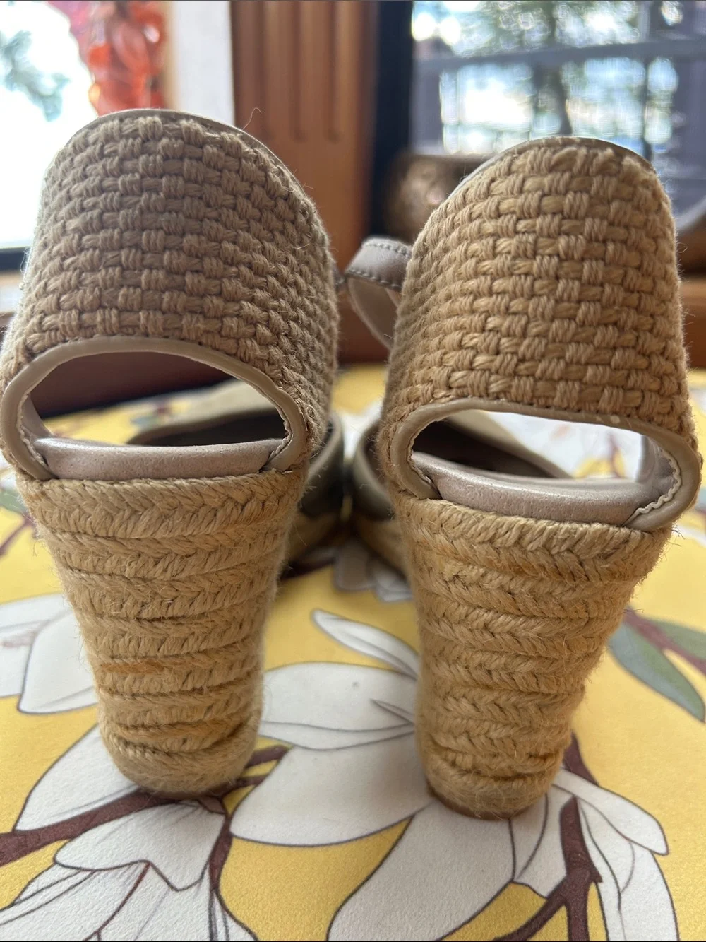 Sam Edelman Payton wedge suede espadrilles sandals - size 7.5